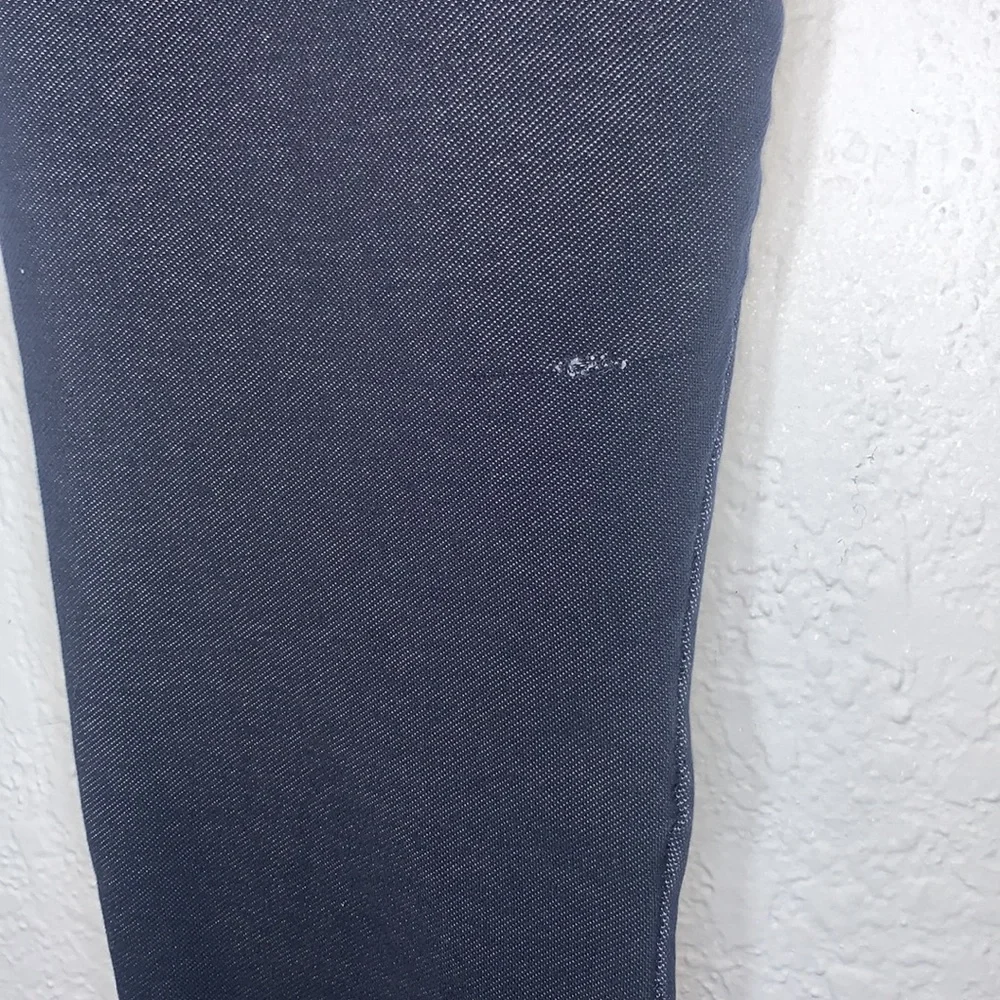 Dark Denim Blue Pull-On Jeggings Stretch Leggings Casual Comfortable Pants